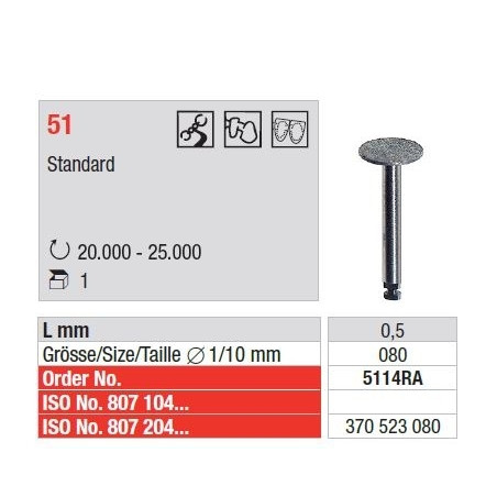 Freze Sintered diamonds - standard  5114 RA