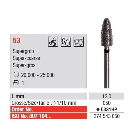 Freze Sintered diamonds-extra coarse  5331 HP