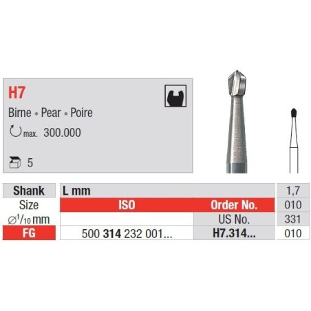 Freze TC Burs FG H2 cu cap para