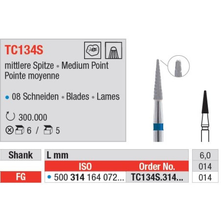 Freze TC134S S-Finisher cu 8 lame de finisare