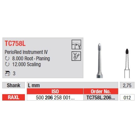 Freze Perio instrument IV  TC75 8L 206 012