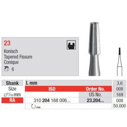 Freze Otel cu cap conic 23