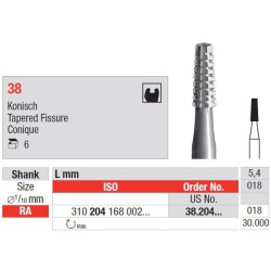 Freze Otel cu cap conic 38