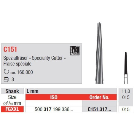 Freze Chirurgicale FGXXL C151