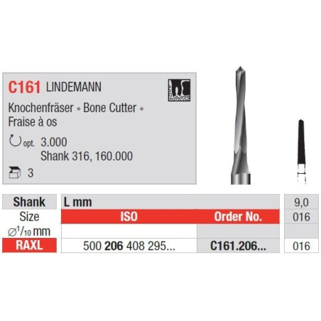 Freze Chirurgicale RAXL C161