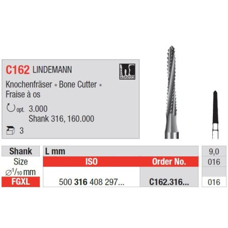 Freze chirurgicale FGXL C162