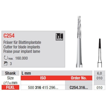 Freze Chirurgicale FGXL C254