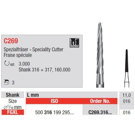 Freze Chirurgicale FGXL C269