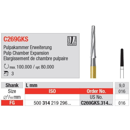 Freze Chirurgicale FGC269 GKS