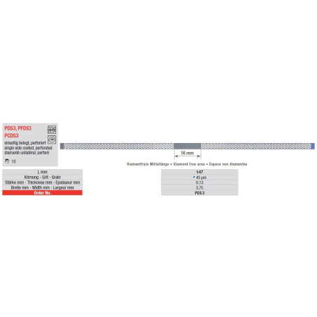 Freze Diamond Strips perforated  PDS3 