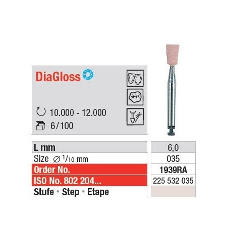 Freze DiaGloss RA - rosa  1932 RA-6