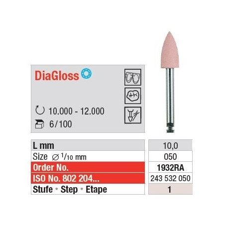 Freze DiaGloss RA - rosa  1932 RA-100