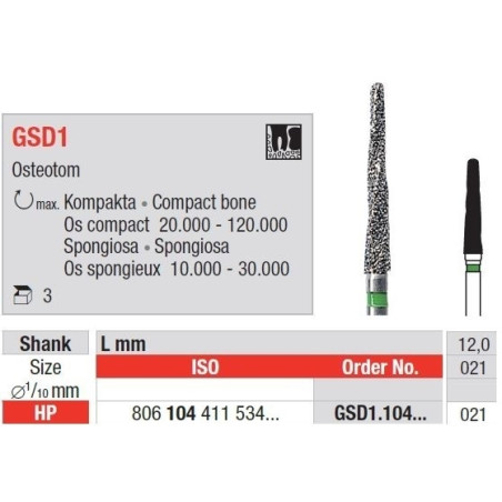 Freze Chirurgie Osteotom HP GSD1 