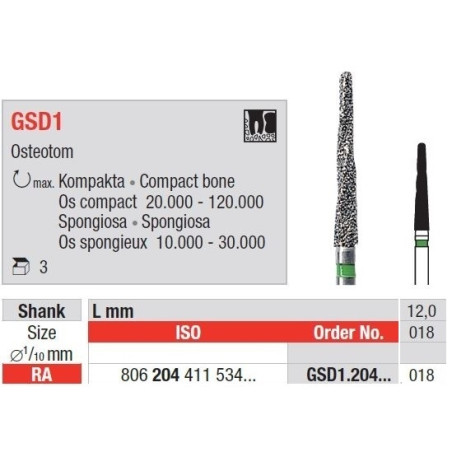 Freze Chirurgie Osteotom RA GSD1 