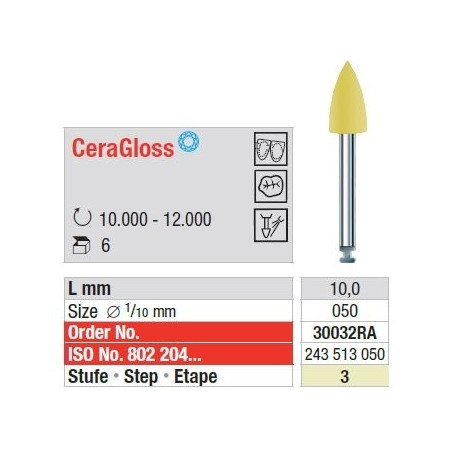 Freze CeraGloss RA - yellow  3003 2RA-6