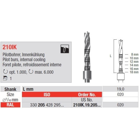 Freze Surgical cutters IK 210IK RAL