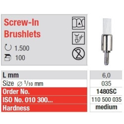 Polipanti Profilaxie Screw-In Brushlets - 100 броя