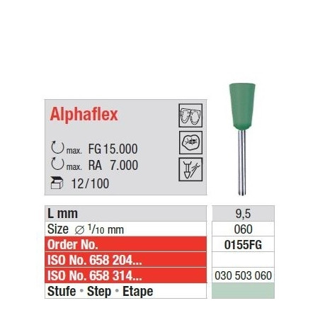 Polipanti Aliaje Pretioase Alphaflex FG Pasul 2: Verde - 12 bucati