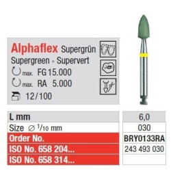 Polipanti Aliaje Pretioase Alphaflex RA Super Verde - 12 bucati