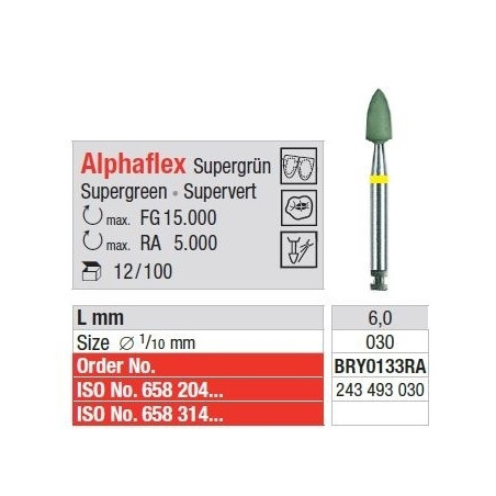 Polipanti Aliaje Pretioase Alphaflex RA Super Verde - 12 bucati