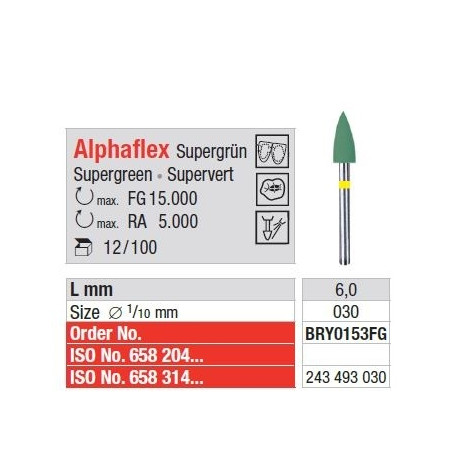 Polipanti Aliaje Pretioase Alphaflex FG Super Verde - 12 bucati