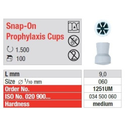 Polipanti Profilaxie Cupa Snap-On UM - 100 bucati