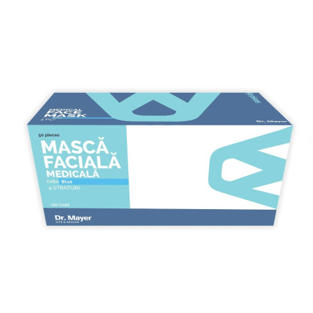 Masca medicala 4 straturi full color Blue Dr. Mayer