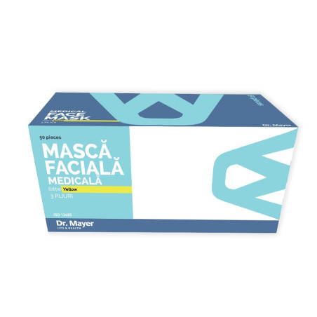 Masca medicala 4 straturi full color Yellow Dr. Mayer