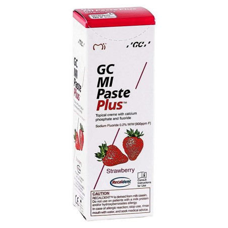 Реминерализиращ локален крем GC MI Paste Plus Strawberry, 40гр.