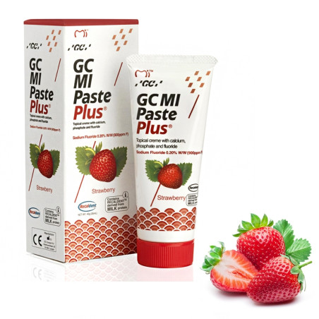 Реминерализиращ локален крем GC MI Paste Plus Strawberry, 40гр.