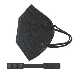 Masca protectie FFP2 fara supapa Black 5 bucati Dr.Mayer