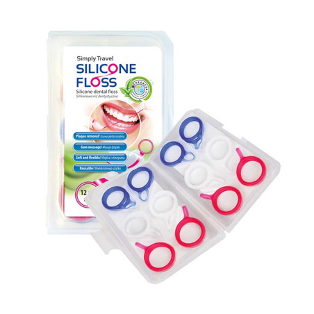 Зъбен Конец Simply Travel Silicone Floss CERKAMED