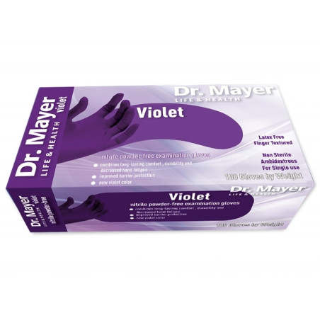 Нитрилни ръкавици VIOLET M 100броя Dr.Mayer