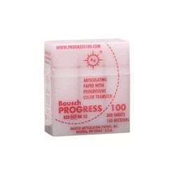 Артикулационна хартия Bausch PROGRESS 100μ Червени 300 листа Surgi Dent
