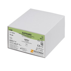 Конец С Игла Supramid 4/0 DS18 с 18 mm ⅜, Триъгълно Сечение Resorba