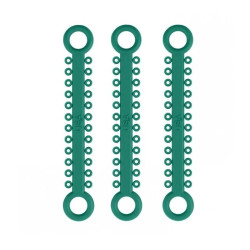 Цветни лигатури ElastoMAX Solo Set 46 броя Turquoise Falcon