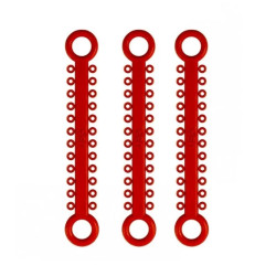 Цветни лигатури ElastoMAX Solo Set 46 броя Red Falcon
