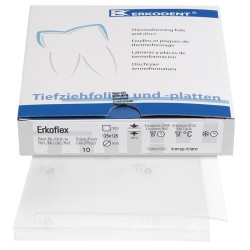 Erkodent, Erkoflex, 125 x 125мм, transparent - Прозрачно фолио 1.00  1,5  2.00  3.00  4.00 mm