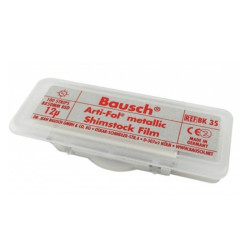 BAUSCH Arti-Fol Metallic Shimstock Film - Артикулационно фолио 12 микрона, 100бр.
