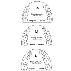Шаблон размери фасети оклузални Occlusion Sizing Guide Set( Up/Low S,M,L)