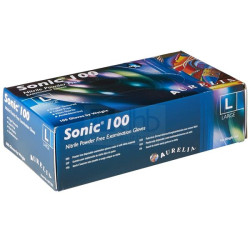 Нитрилни ръкавици AURELIA SONIC, сини, размер L, 100 бр.