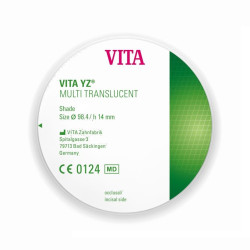 Циркониеви дискове YZ MULTI TRANSLUCENT 98.4 х18mm VITA