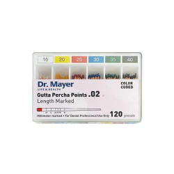 Гутаперкови щифтове .02 маркирани, Dr. Mayer