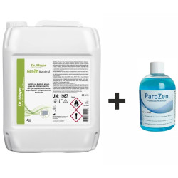 Dr.Mayer Дезинфектант за повърхности Green Neutral 5l + Вода за уста ParoZen 0.12% Chlorhexidine 500ml