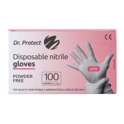 Нитрилни ръкавици  розови Dr. Protect - S, XS