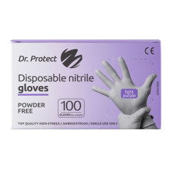 Нитрилни ръкавици лилави Dr. Protect - S, XS