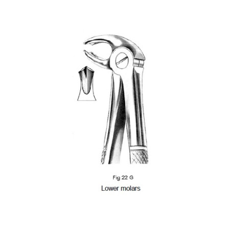 Cleste extractie molar inferior N° 22G Medenta