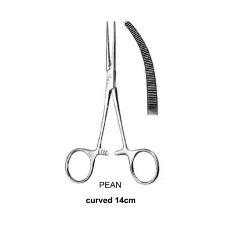 PENSA HEMO PEAN CURBA 14CM MEDENTA