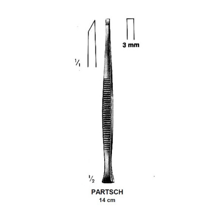 DALTA OS PARTSCH 3MM - 14CM MEDENTA